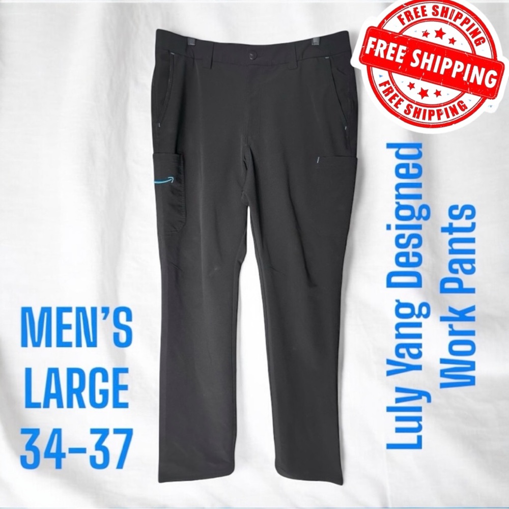 Luly Yang Amazon Employee Cargo Work Pants - Mens Large (34-37) Black 32" Inseam
